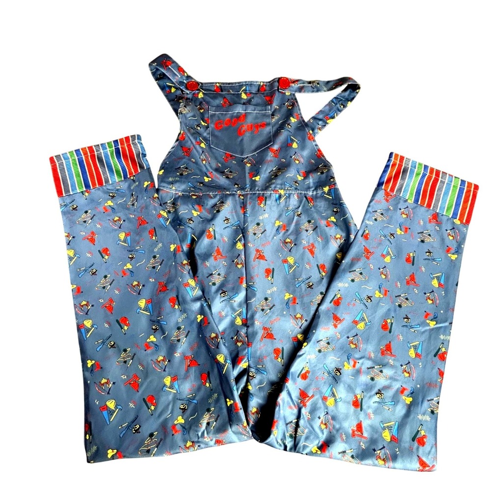 Childs Play Chucky Good Guys Overalls Horror Costume Blue All Over Print Med
